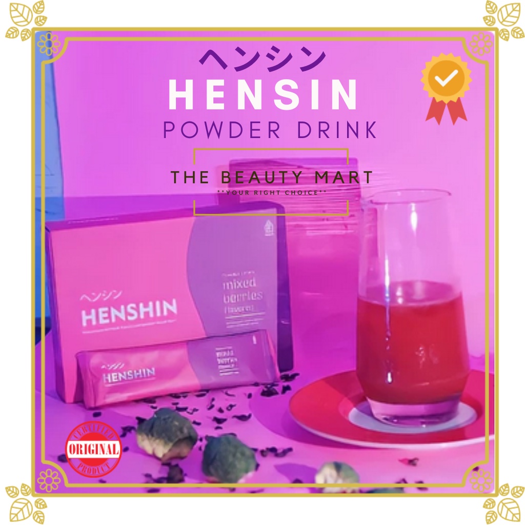 Henshin ヘンシン Powder Drink Rasa Mixed Berries