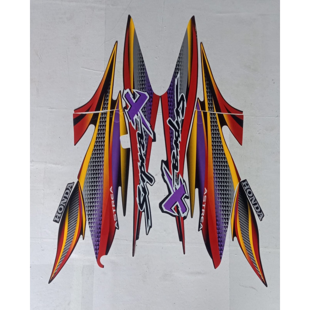Stiker Striping Honda Supra x 2003 - List Stiker Standar SUPRA X 2003 - Striping Standar SUPRA X 200