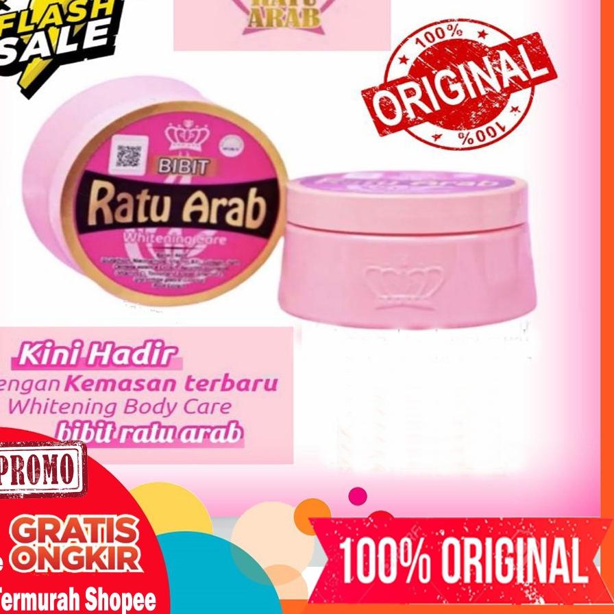 ✷ (Kemasan New) bibit ratu arab original 100%  handbody hb whitening ampuh ♖