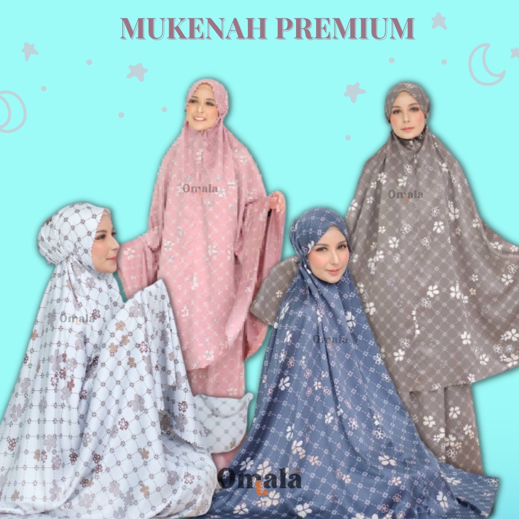 (OMALA) Mukenah Medina - Mukenah Maxmara Motif Premium - Mukenah Motif - Mukenah Lasercut - Mukenah 