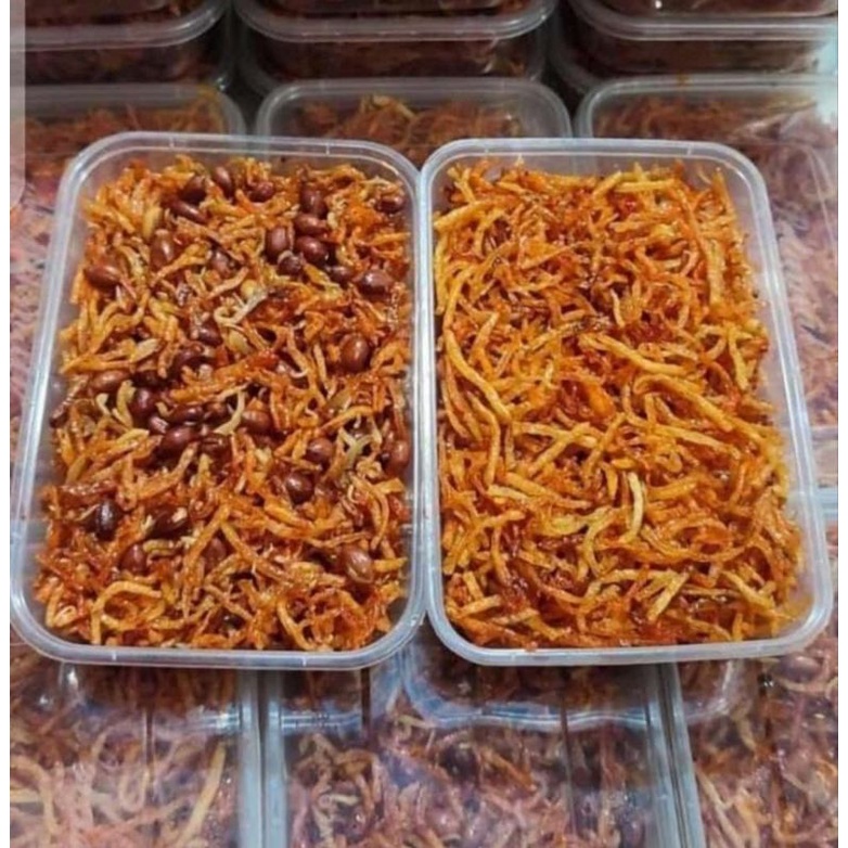 

kering kentang mustofa/bencok/kering kentang/keripik kentang pedas manis/kripik kentang