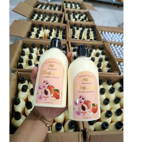 ✲ Lotion Peach  Lotion A&G whitening Kuning Hand and body Lotion ❉