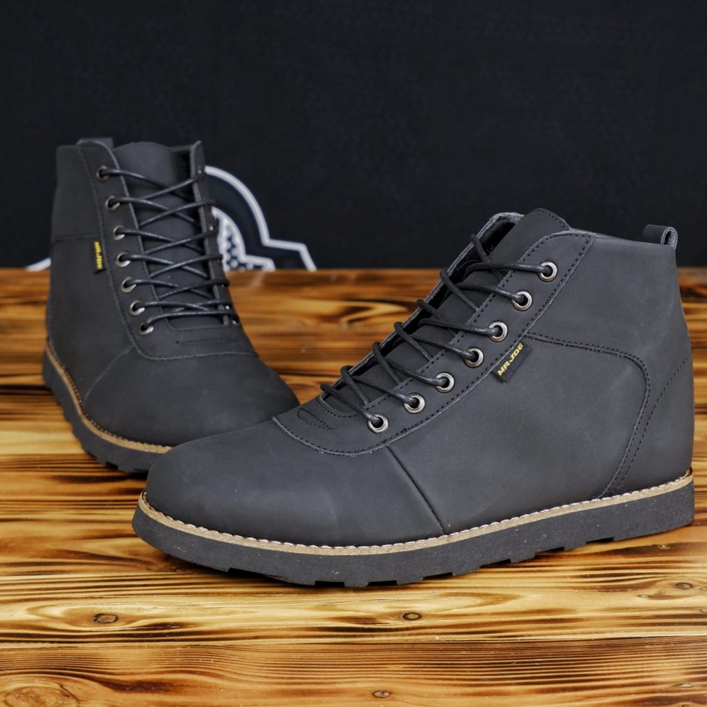 BURAY - SEPATU BOOT FASHION PRIA KULIT ASLI ORIGINAL FORMAL CASUAL KASUAL KERJA KANTOR GURU KONDANGAN PNS MOTORAN TRANDY BERKUALITAS