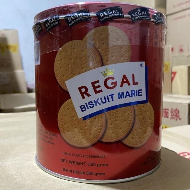 

BISKUIT KALENG MILIKI REGAL MARIE KALENG 550 GRAM CEMILAN BISKUIT REGAL TINGGI EL09I09A82L