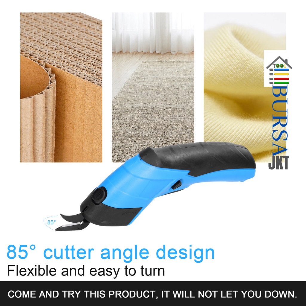 GUNTING POTONG KAIN KARPET KERTAS KARTON PVC 3.6V CUTTING MACHINE ELECTRIC SCISSOR