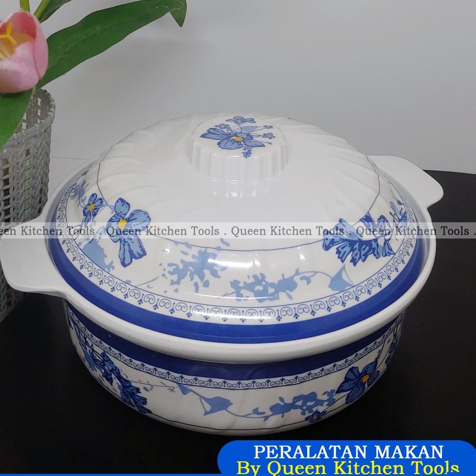 Mangkuk Tutup Melamin Orinal | Tempat Nasi dan Gulai | Wadah Saji SIAP KIRIM