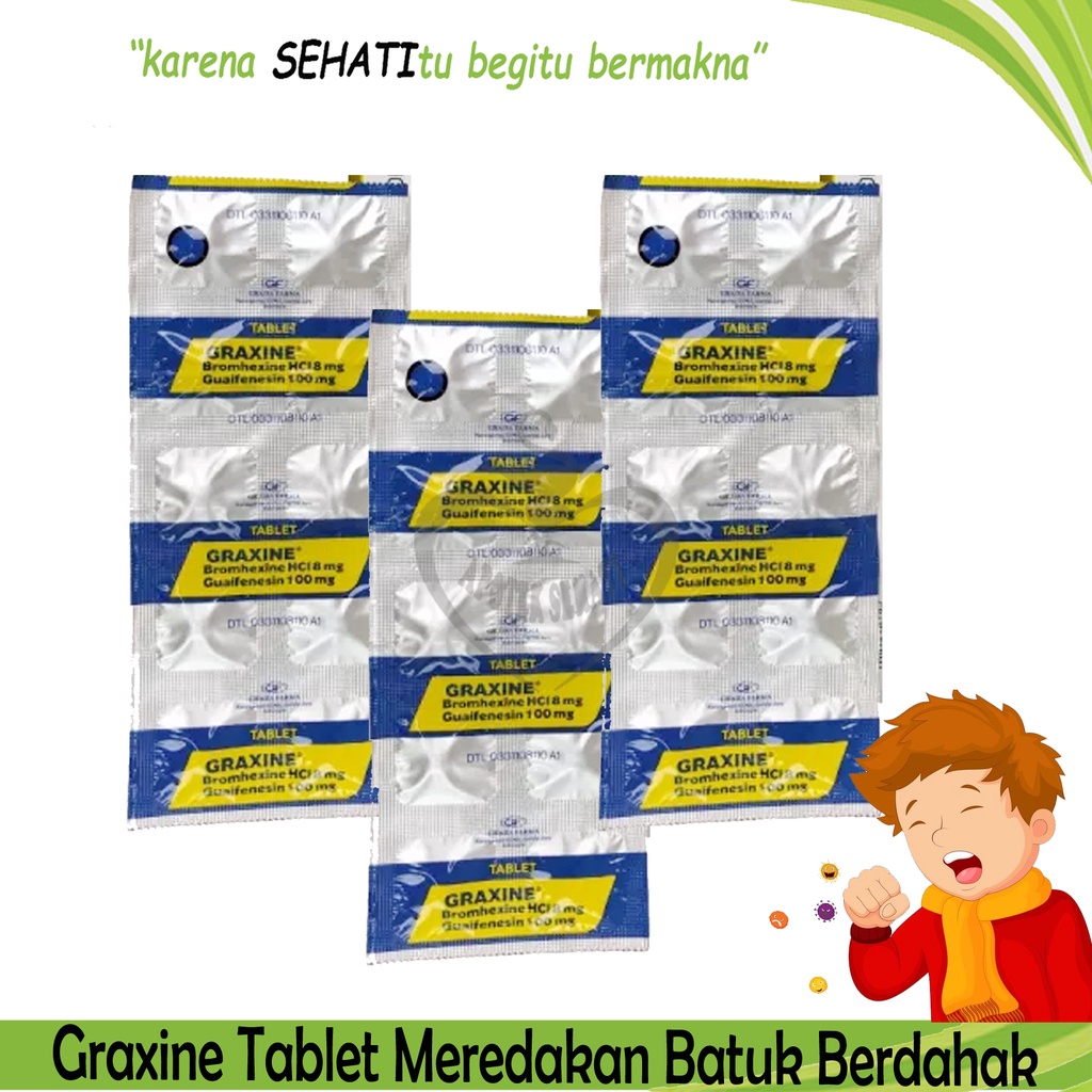 GRAXINE 100MG OBAT BATUK PENGENCER DAHAK PER STRIP