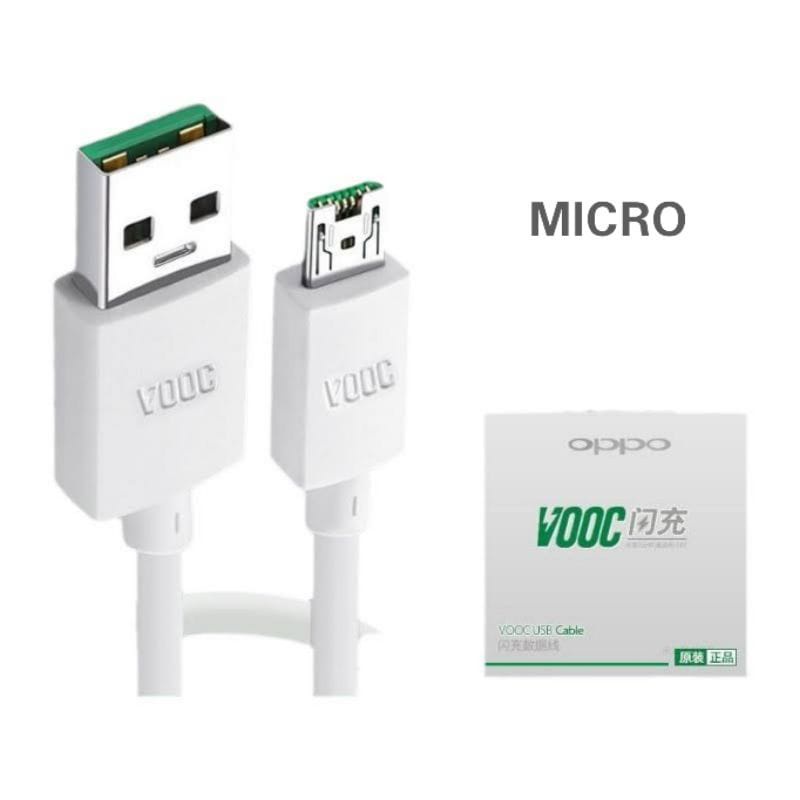 Kd Kabel Data Oppo Vooc Ori 99% Micro Usb &amp; Type C Kualitas Bagus