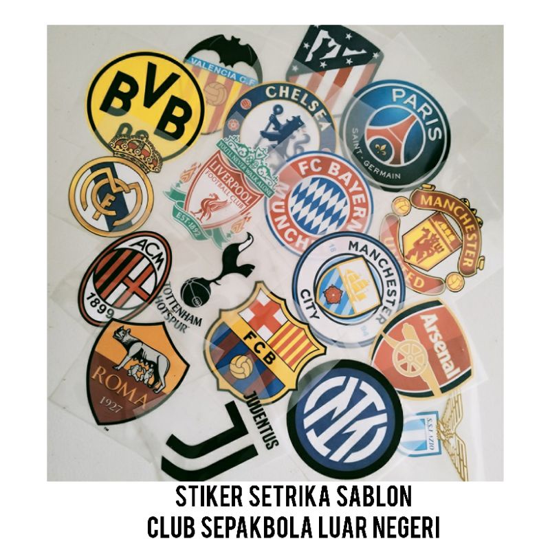 

Stiker Setrika Sweter Kaos Topi Hoodie Logo Sepakbola Luar