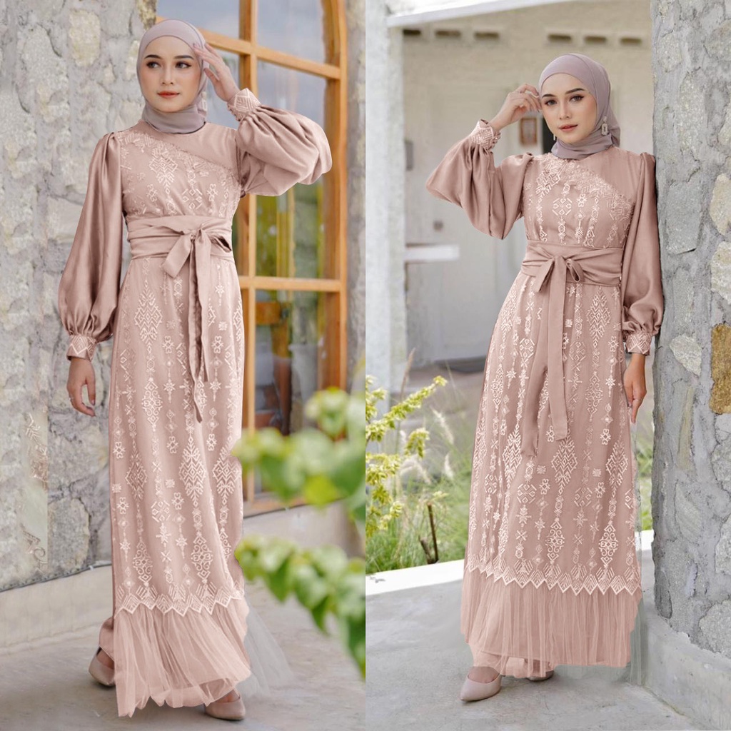 JYACOLECTION-GAMIS BRUKAT TERBARU-GAMIS LEBARAN 2023-GAMIS WANITA TERBARU 20230JUBAH WANITA TERBARU-PROMO