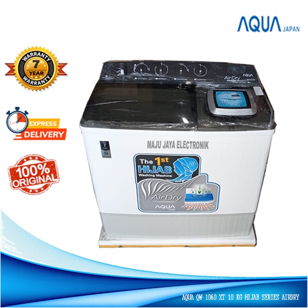 Mesin cuci 2 Tabung AQUA QW 1060 XT 10 KG Hijab Series Airdry System