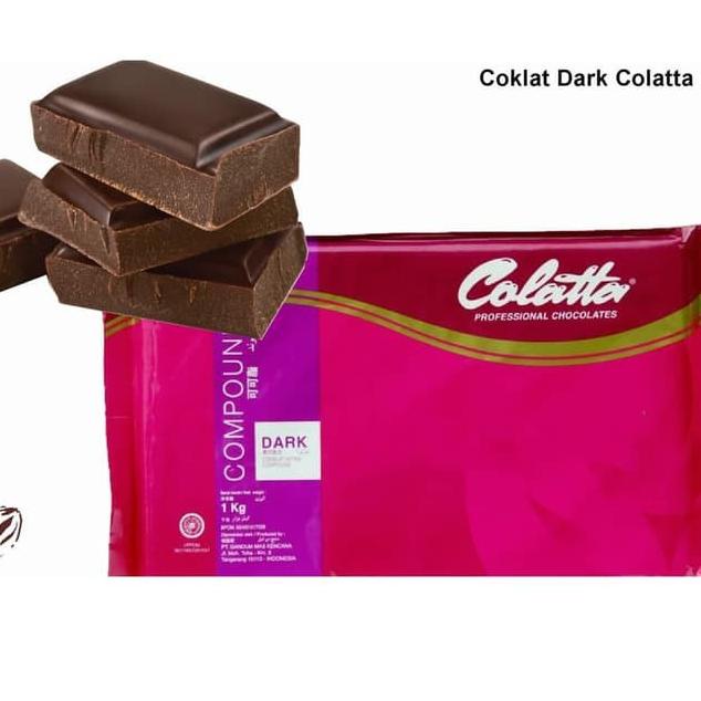 

♔ Colatta Dark Compound 1 KG / coklat blok colata hitam 1kg ۩