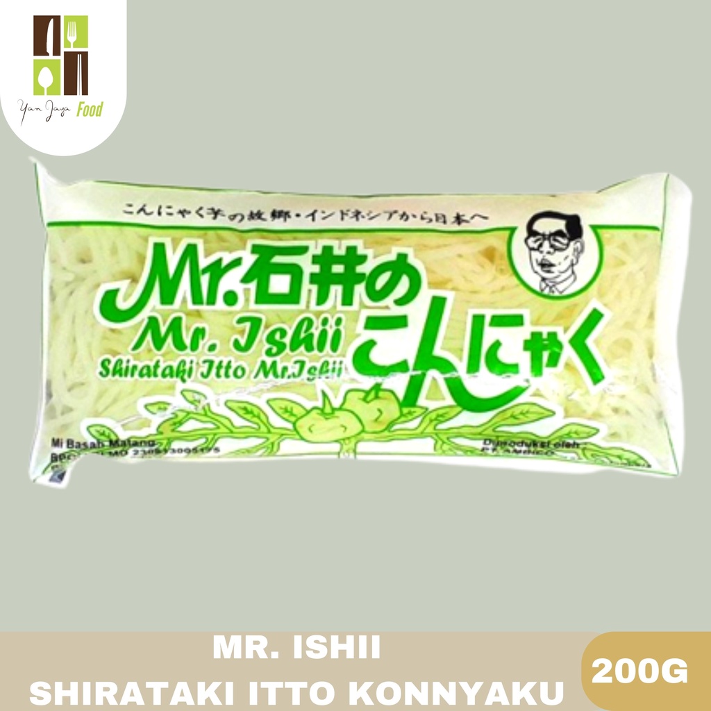 Mr.Ishii Shirataki Konnyaku/ Fettuccine Konnyaku 200g Kualitas Import/Asli Jepang