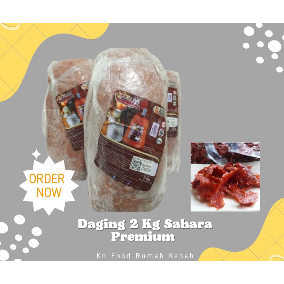 

Daging kebab Premium - Daging Kebab Sahara PREMIUM Tanpa Tiang 2 Kg