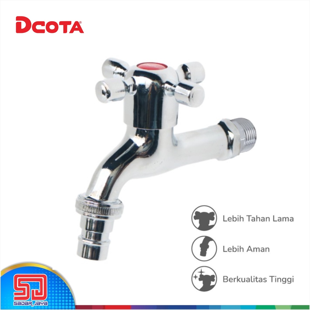 DCOTA DT 01 Kran Taman Keran Tembok 1/2&quot; Garden Tap Stainless Steel