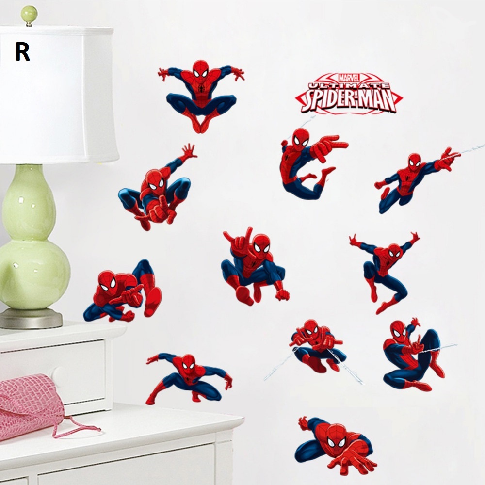 Reliza LIVE Wall Sticker Kartun Animation Superhero Stiker Dinding LDR55