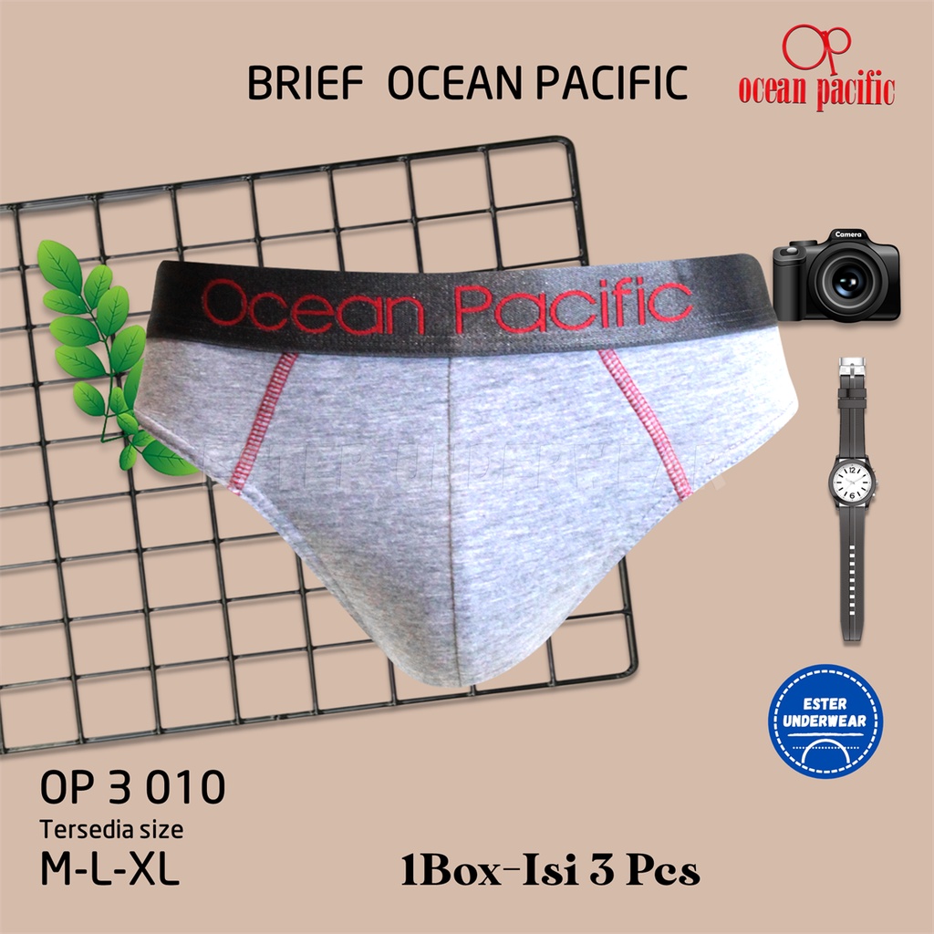 Celana Dalam Pria  OCEAN PACIFIC OP 010 ISI 3 PCS