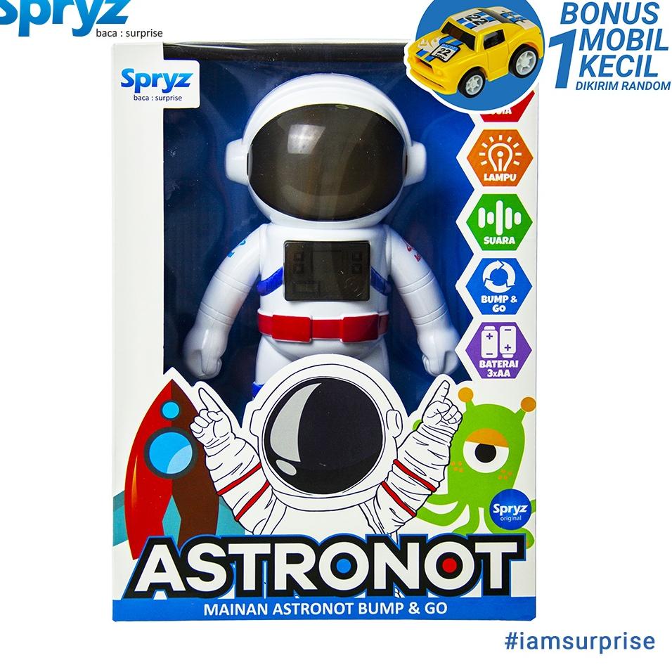 TERBARU Spryz Astronot Mainan Bump & Go
