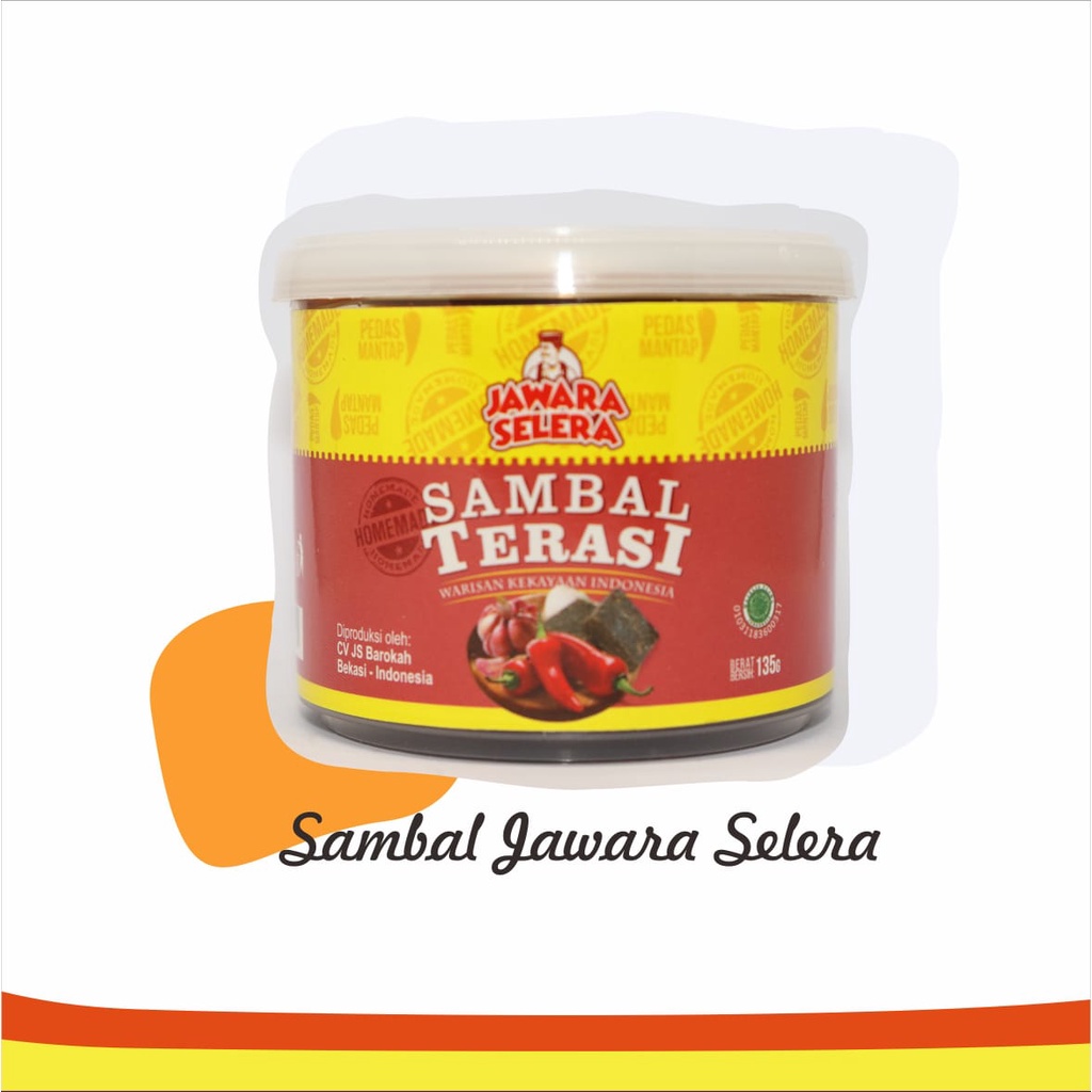 

Sambal Terasi Jawara Selera / Sambel Terasi 135 gr Halal