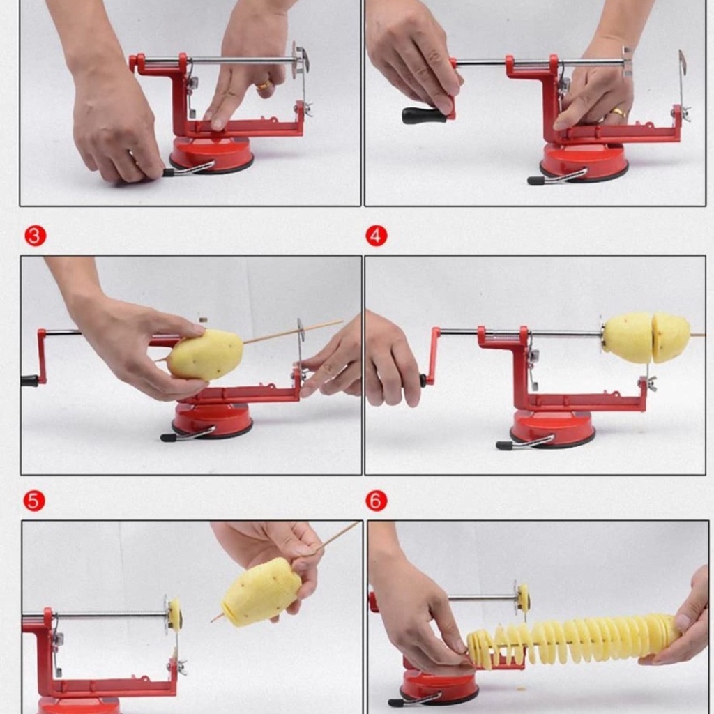 Spiral Twisted Potato Slicer - Pemotong Kentang Spiral