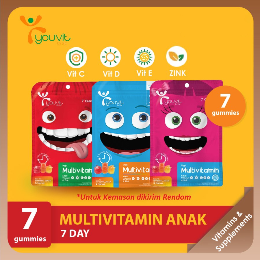 YOUVIT Multivitamin Anak 7 Day / 30 Day / 60 Day / Vitamin Anak