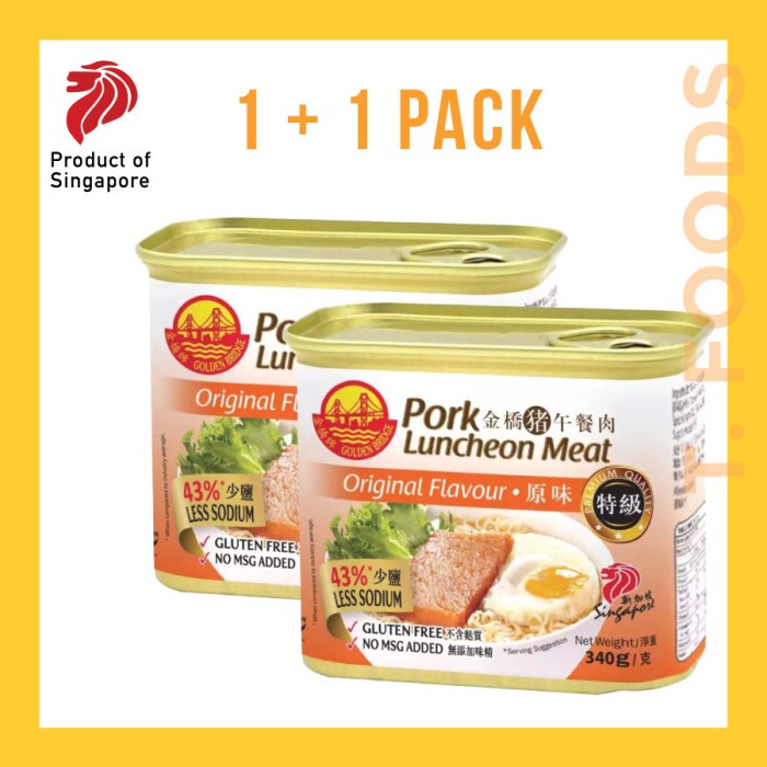 

PREMIUM PORK LUNCHEON MEAT SINGAPORE 2X340G