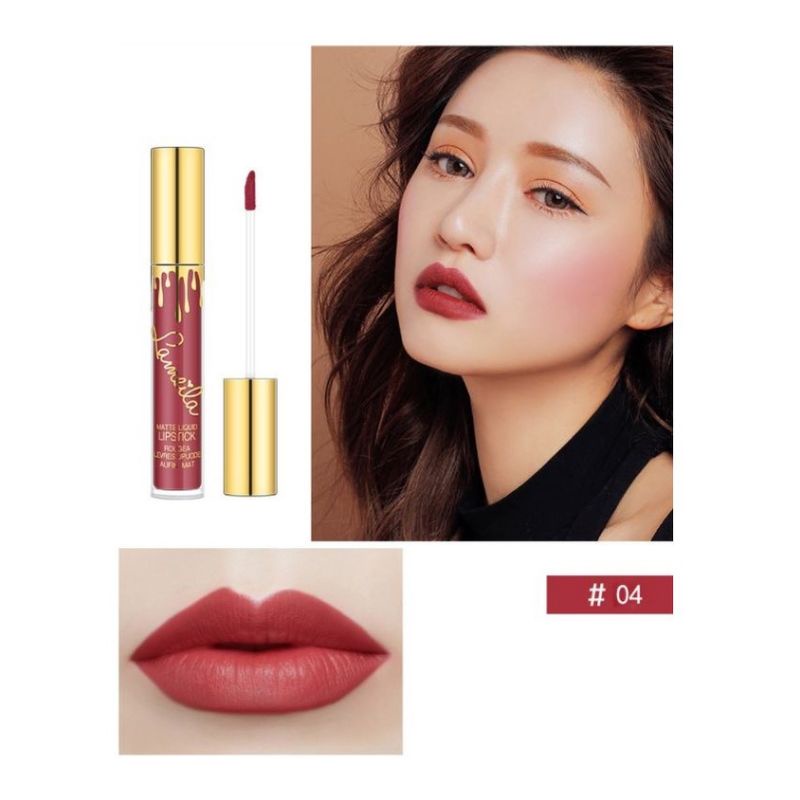 LIP CREAM MYB LIPSTIK WATERPROOF & CANTIK-04 LAMEILA GLAZ