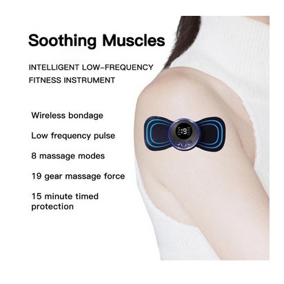 Mini Massager Neck Cervical Stimulator EMS Pijat Leher Portable