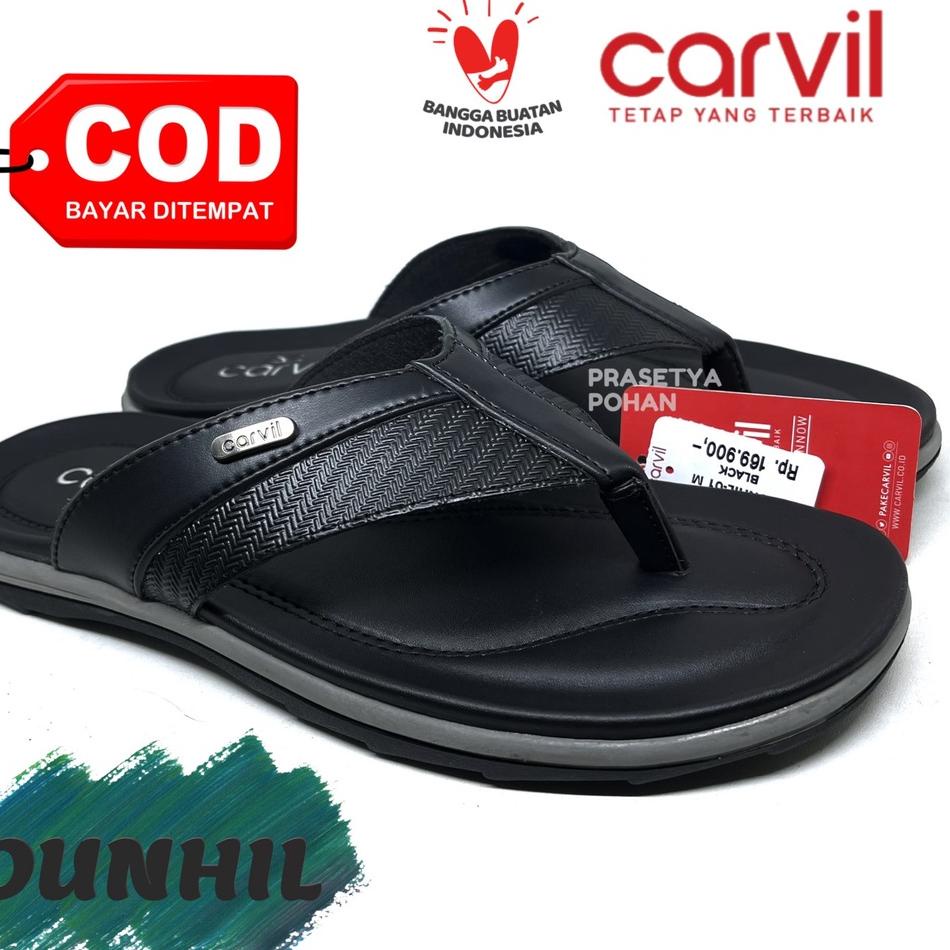 ☚ Sandal Kulit Pria Carvil Original - Sendal Pria Kulit Original Carvil ☚