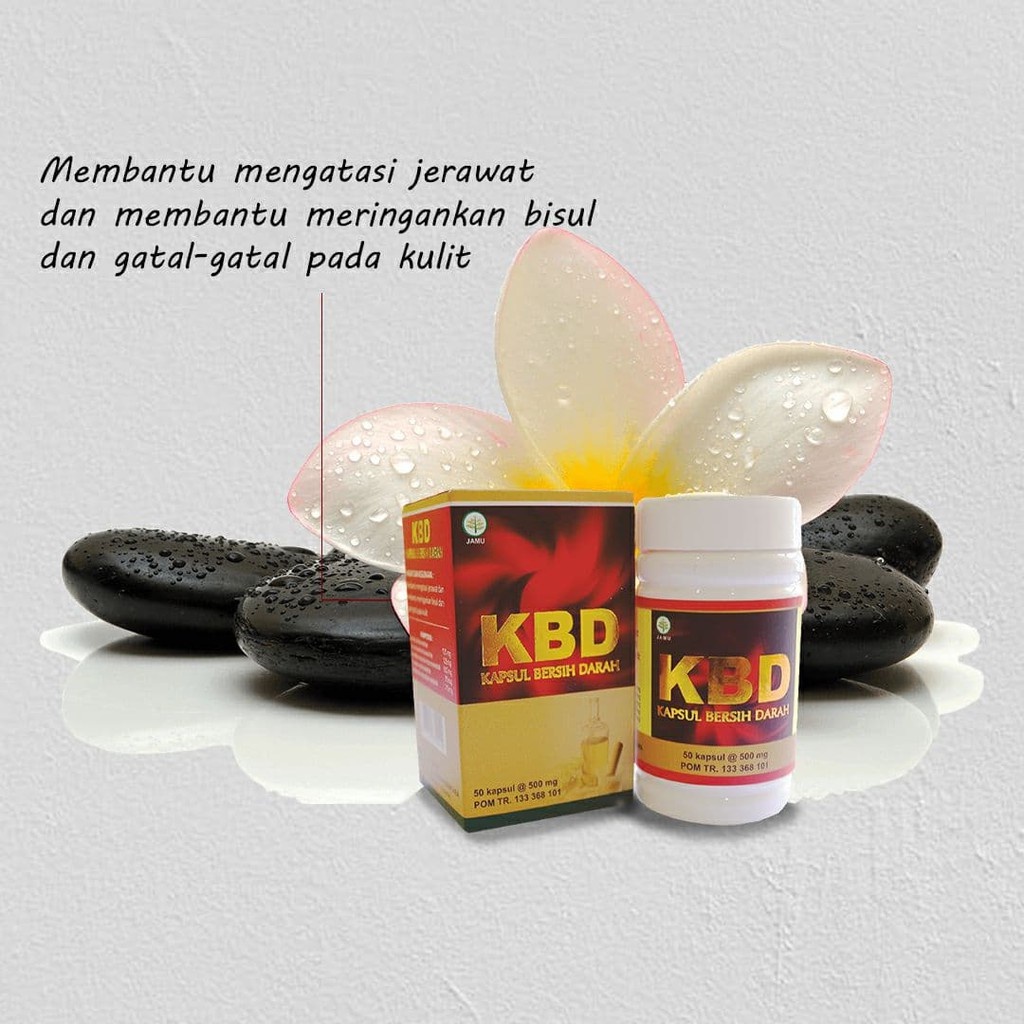 Kapsul Obat Jerawat Paling Ampuh Obat Bisul Herbal KBD Isi 50 Kapsul Obat Jerawat Punggung Suplemen