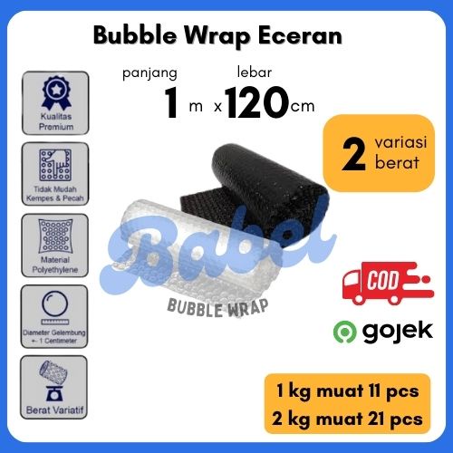 

[106gr] Bubble Wrap 120cm x 1m Termurah