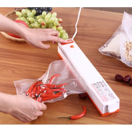 Orange Mesin Vacuum sealer Makanan Home Automatic Packing Machine