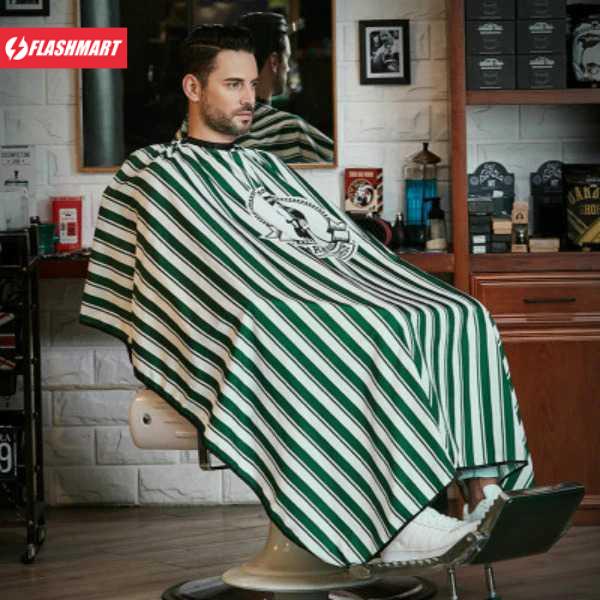 Flashmart Jubah Apron Kip Pangkas Rambut Salon Barbershop Cape - B04