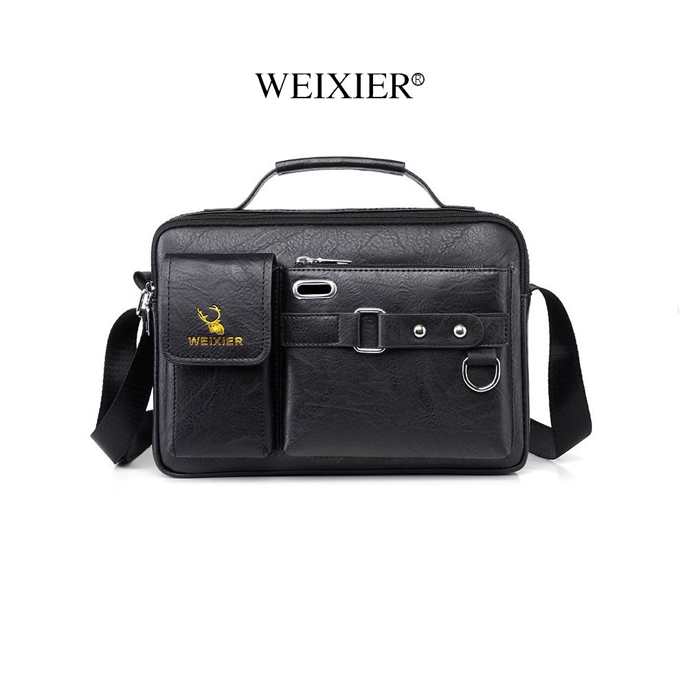 Tas Selempang/Sling Bag Pria Warna Hitam