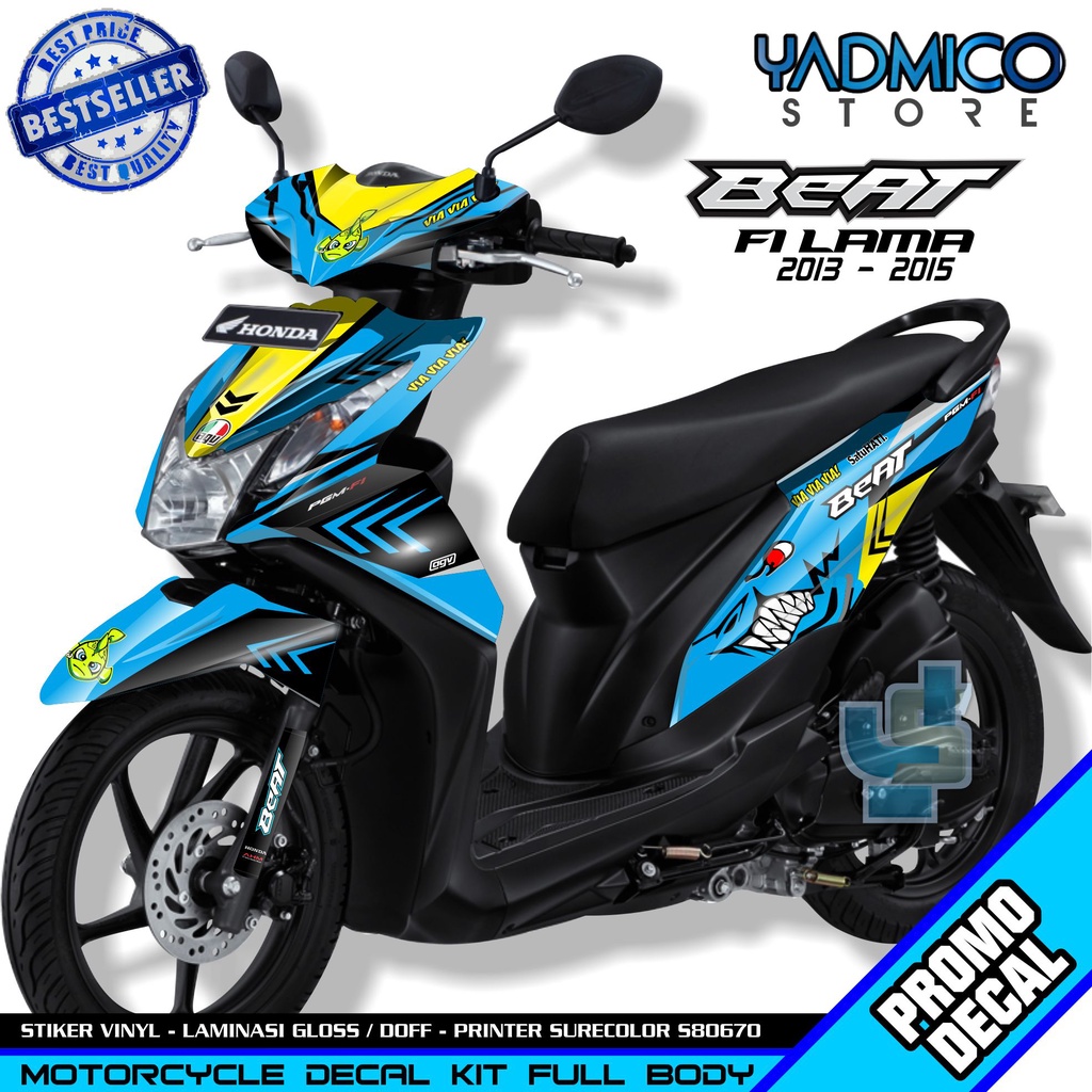 Decal Beat Fi 2013 Full Body - Stiker Motor Beat Fi 2014 Full Body - Decal Hologram Beat Fi 2015 Ful