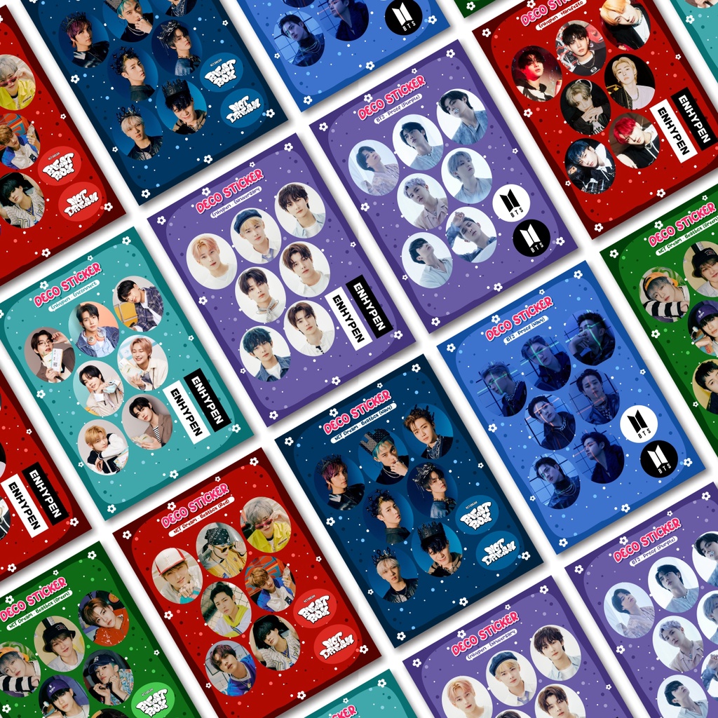 

KISS CUT STICKER KPOP BOYGRUP