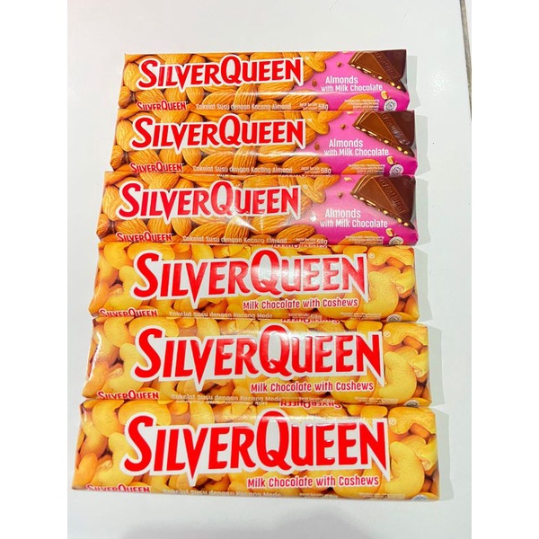 

Silver Queen chasew atau almond 58gr