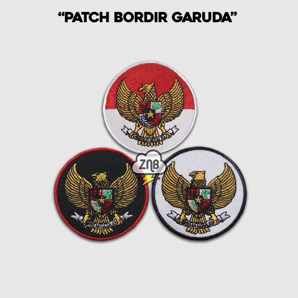 PATCH GARUDA EMBLEM PATCH BORDIR TEMPELAN JAHIT GLOSIR PATCH BANDUNG