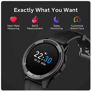 Mibro X1 Amoled Smartwatch Sporty 1.3 inch Display 5ATM Waterproof