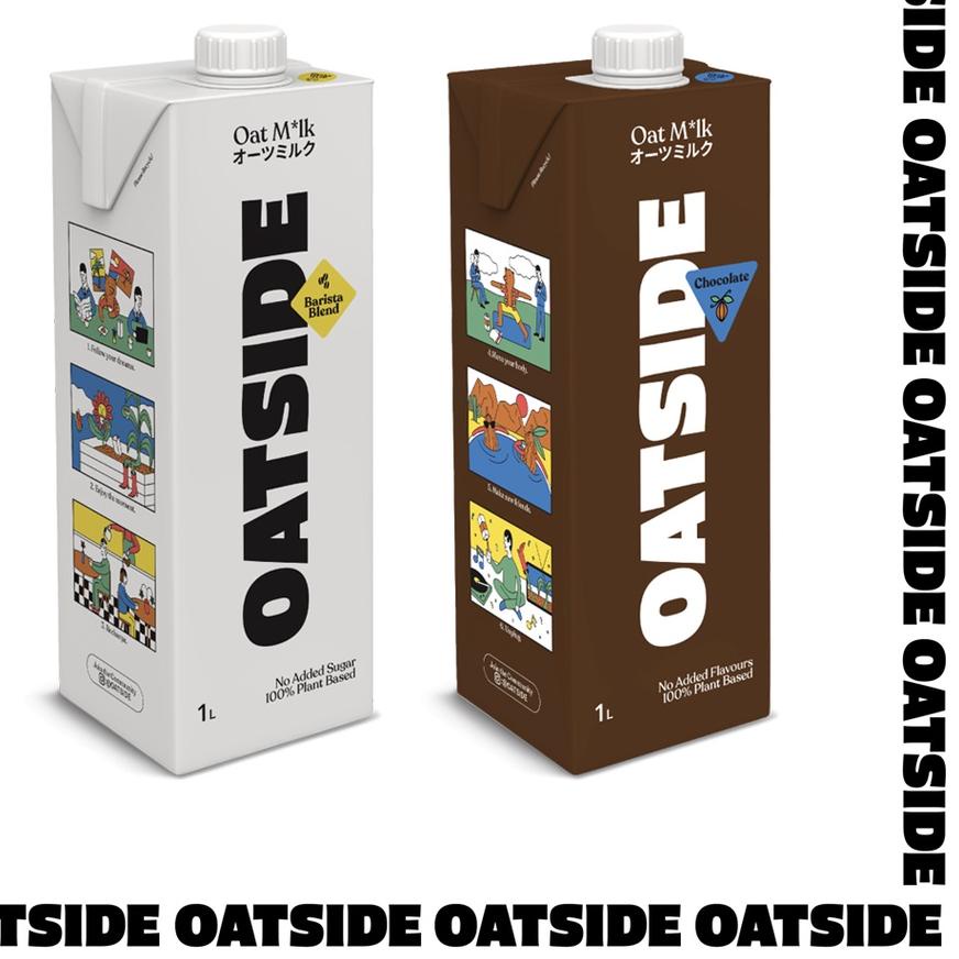 

☼ Oatside Oat Milk 1L - Susu Oat Gandum Oatside Barista Blend / Chocolate/ Hazelnut Ω