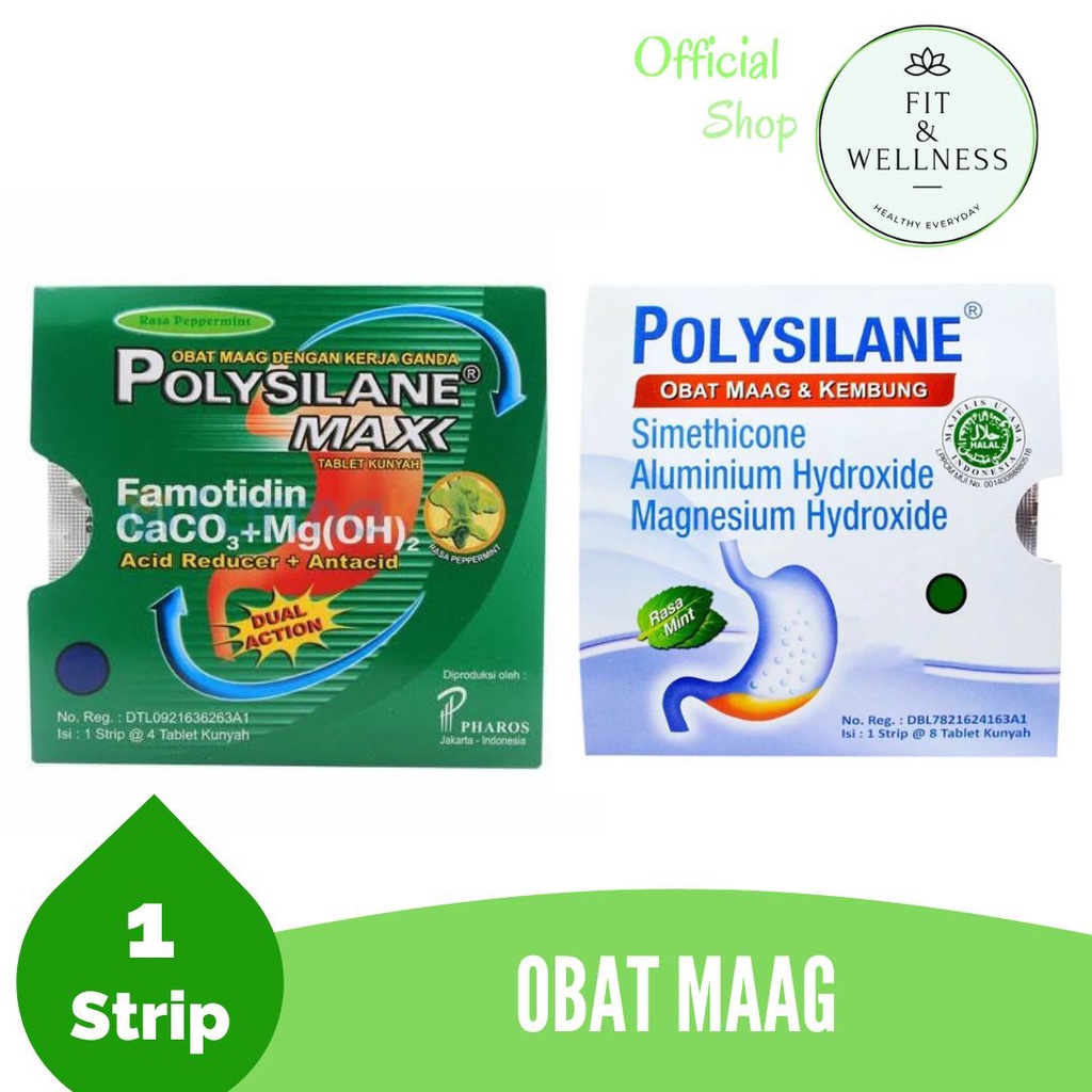Polysilane Tablet Kunyah Obat Maag