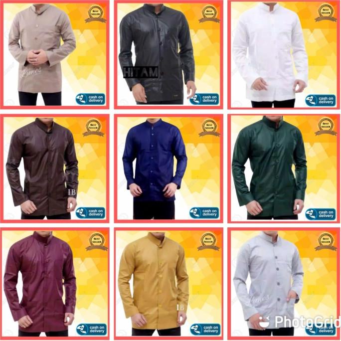 BISA COD baju koko haibah model ammu merk annur /BAJU KOKO PRIA/BAJU KOKO DEWASA/BAJU KOKO ANAK/BAJU