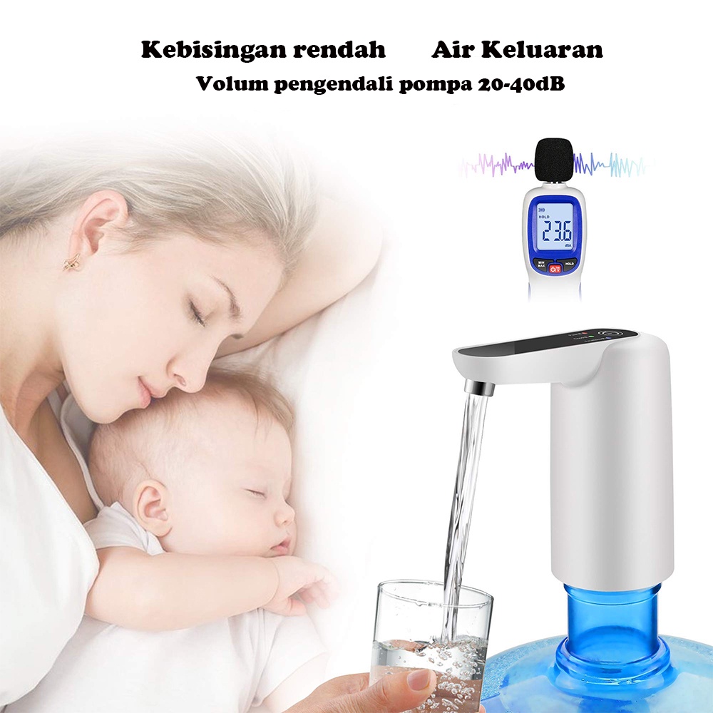 Pompa Galon Elektrik Dengan Monitor Kualitas Air / Pompa Air Listrik / Pompa Air Otomatis Rechargeable USB / Pompa Air Otomatis Untuk Air Laras Dengan Deteksi