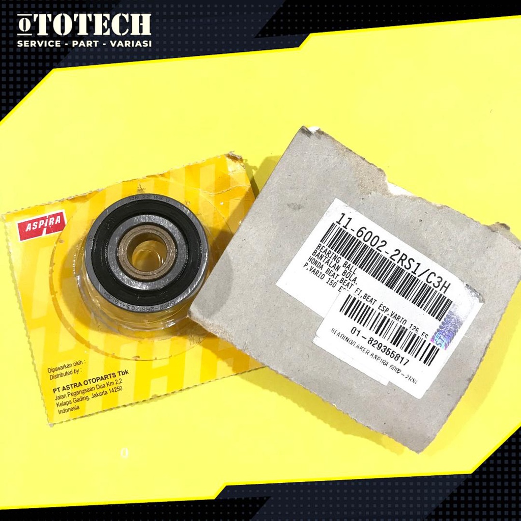 LAKER/LAHER BEARING CVT ASPIRA 6002-2RSI