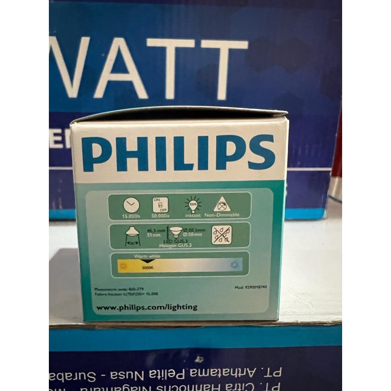 PHILIPS Essential LED Spot MR16 4.5W 220V 830 3000K Kuning Warm White