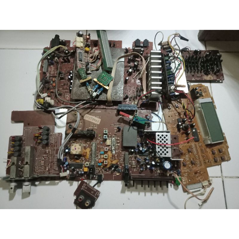 PCB BEKAS TAPE RADIO CAMPUR SONY POLYTRON