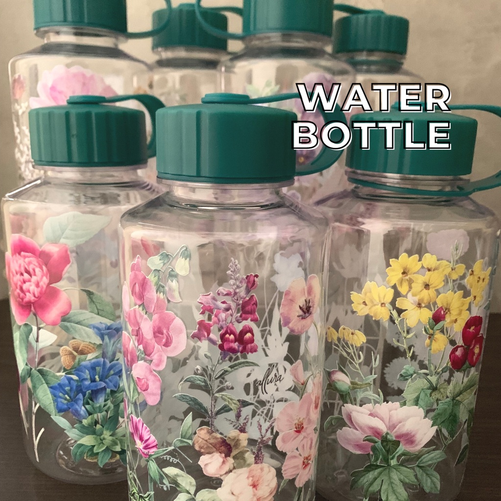 PLASTIC WATER BOTTLE - Botol Minum Cantik Tumbler 1 liter Print - ALLURALIVING