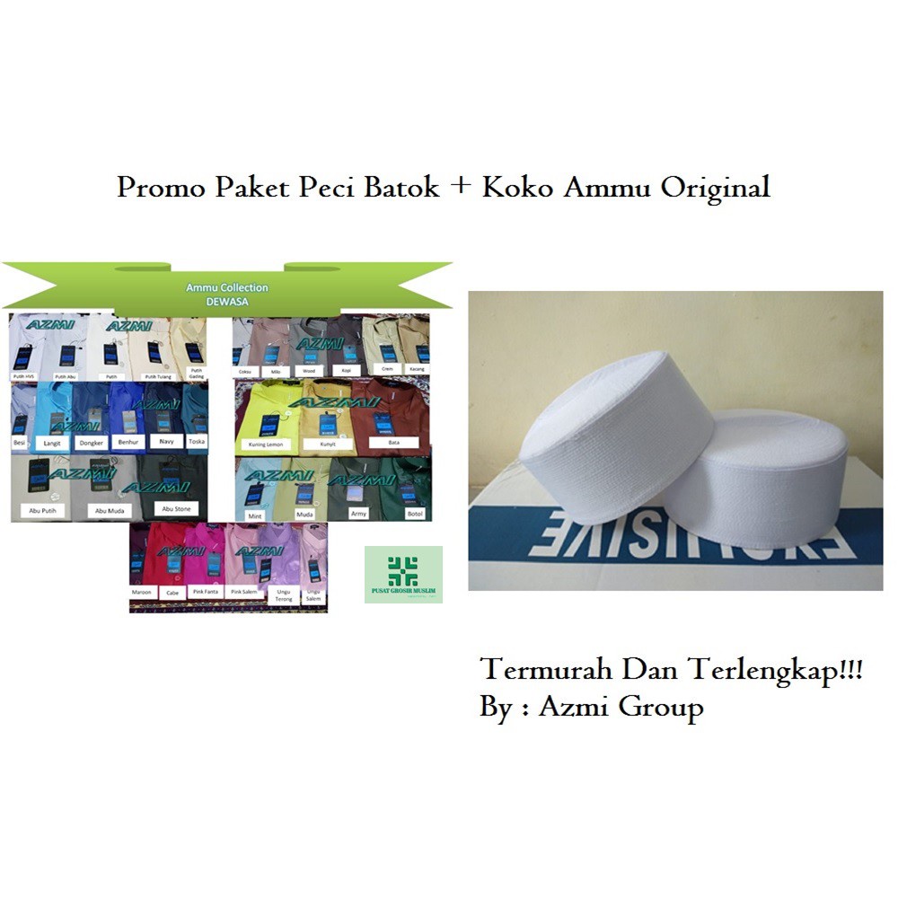 Promo Paket Peci Batok + Koko Ammu Original Terlengkap Dan Termurah!!!