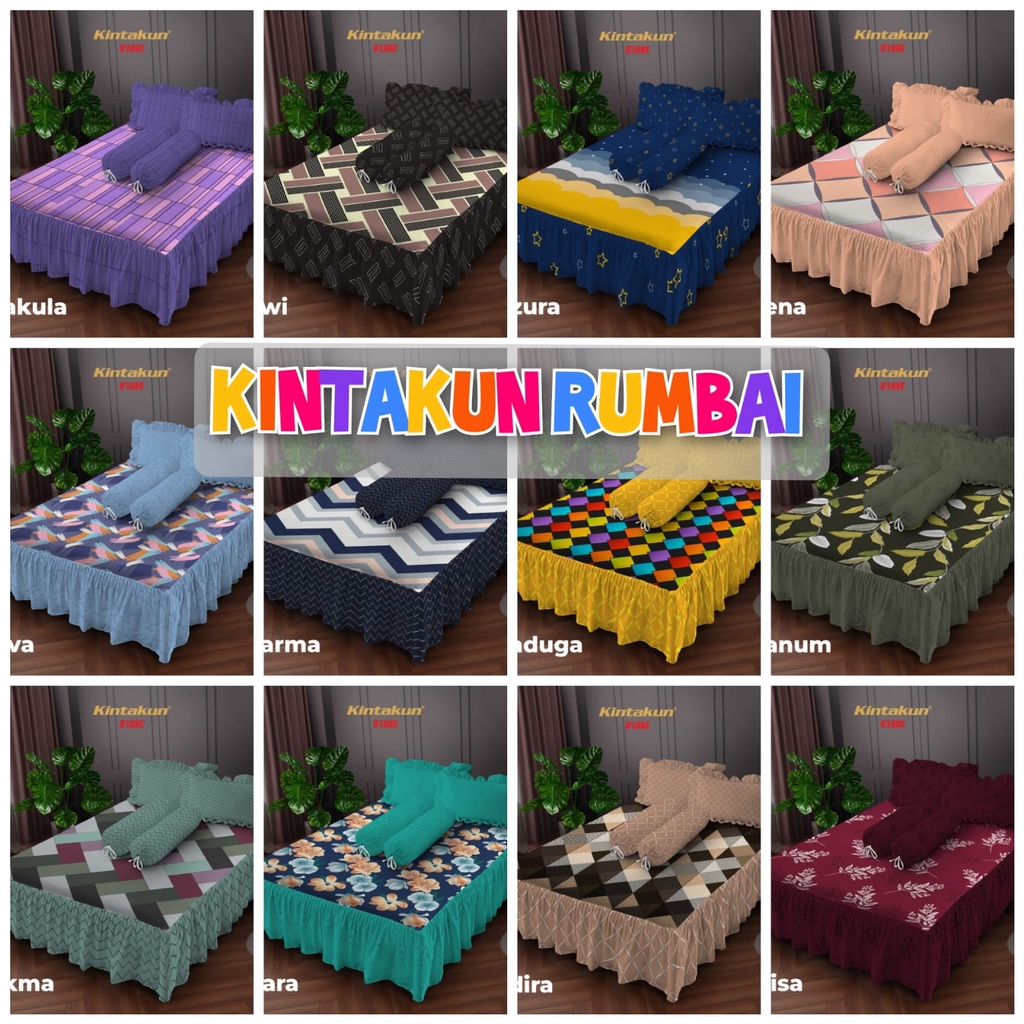 PROMO SALE SPREI RUMBAI KINTAKUN SET TAS RESLETING 160x200