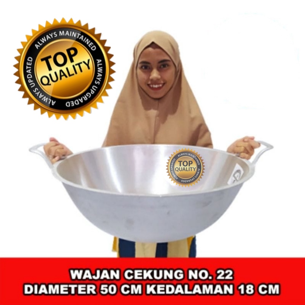 Wajan Jumbo besar kuali cekung no 22